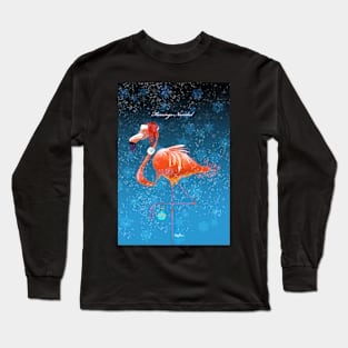 Flamingo Navidad Long Sleeve T-Shirt